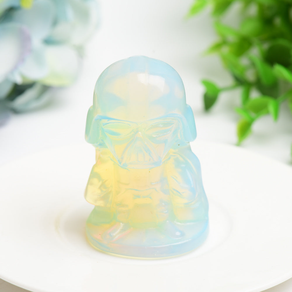 2.5" Mixed Crytsal Darth Vader Crystal Carving Bulk Wholesale Crystals USA