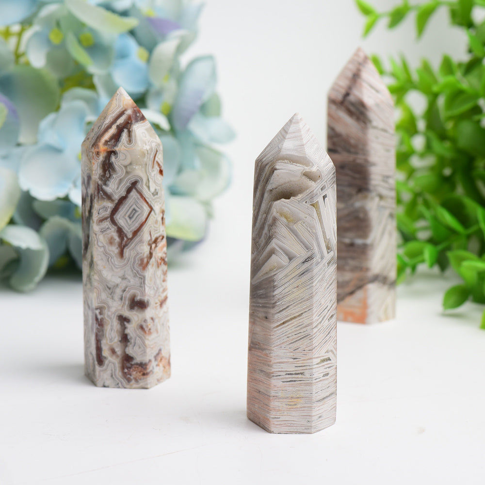 2.5"-4.0" Mexican Onyx Crystal Point Bulk Wholesale Crystals USA