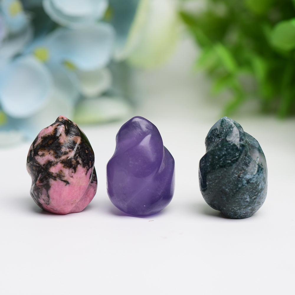 1.0" Mixed Crytsal Mini Flames Crystal Carving Wholesale Crystals USA
