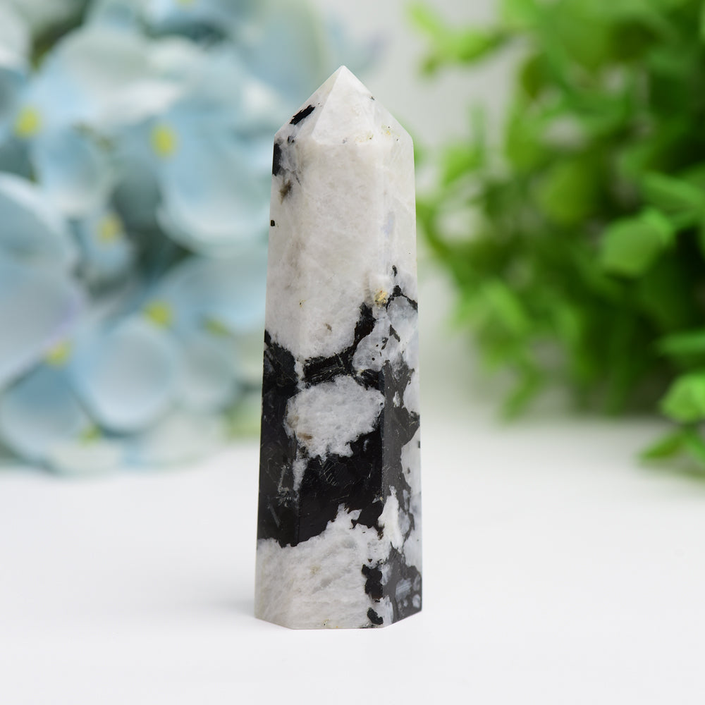 2.5"-4.5" Black Moon Stone Crystal Point Bulk Wholesale Wholesale Crystals USA