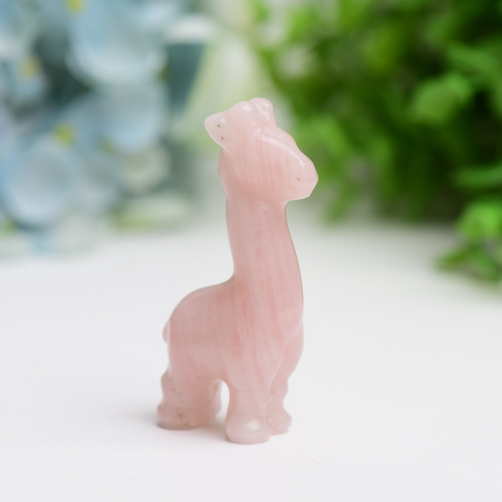 2.4" Mixed Crystal Girraffe Animal Crystal Carving Wholesale Crystals USA