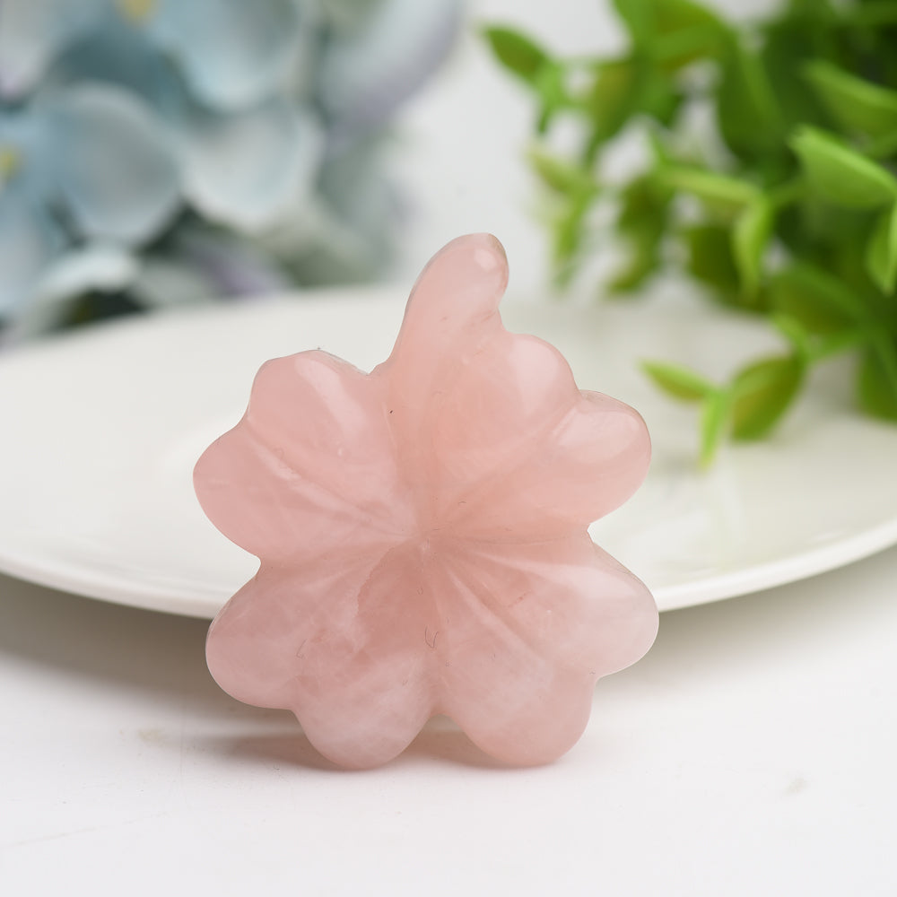 2.2" Mixed Crystal Clover Leaf Crystal Carving Bulk Wholesale Crystals USA