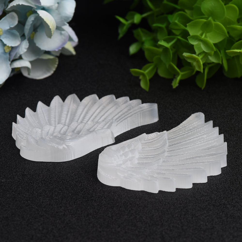 Mixed Crystal Pair of Wings Carving Bulk Wholesale Crystals USA