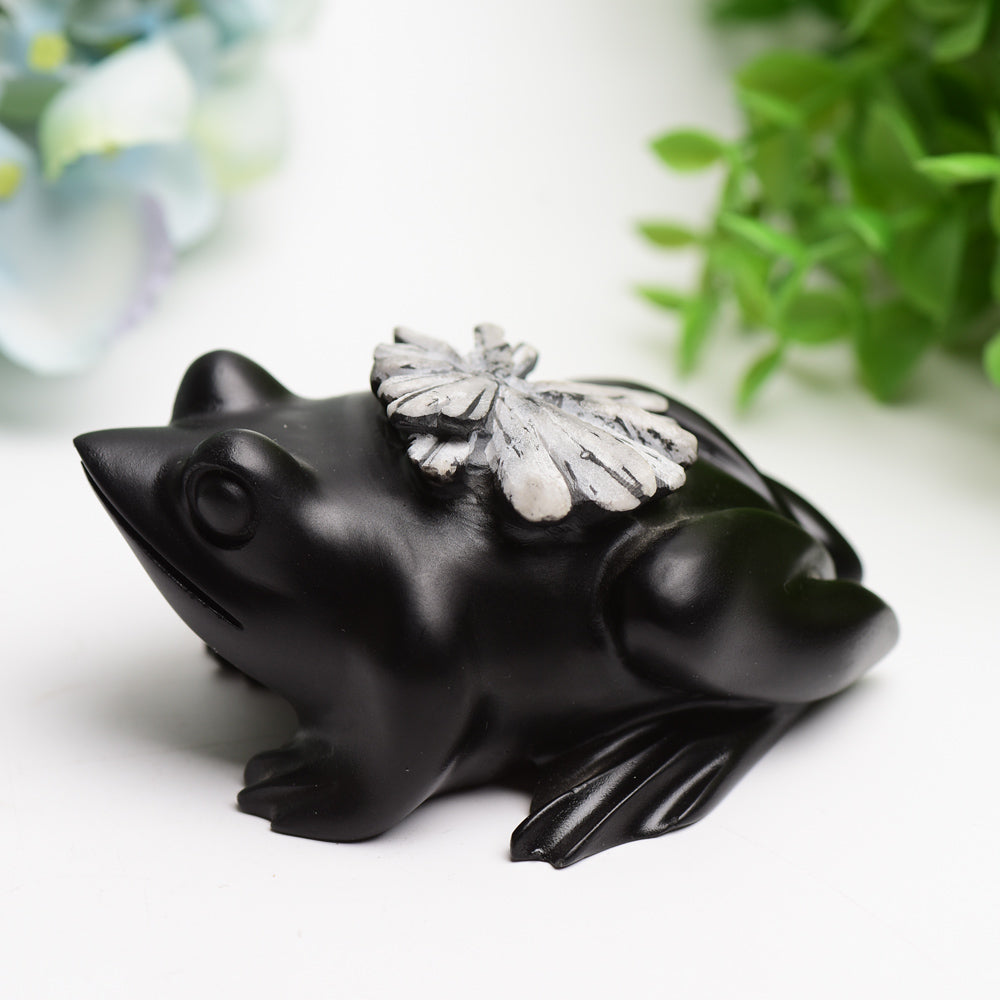4.0" Ammonite Frog Crystal Carving Bulk Wholesale Crystals USA