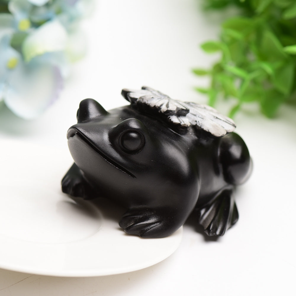 4.0" Ammonite Frog Crystal Carving Bulk Wholesale Crystals USA