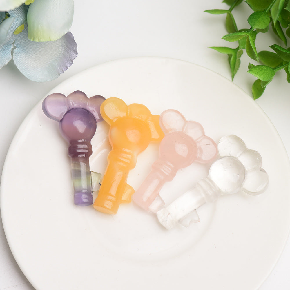 2.0" Mixed Crystal Carving Key Bulk Wholesale Crystals USA