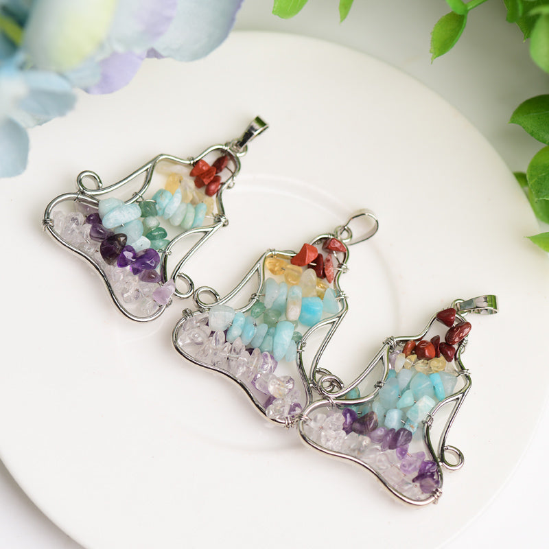 1.8" Chakra Crystal Pendant Bulk Wholesale Wholesale Crystals USA