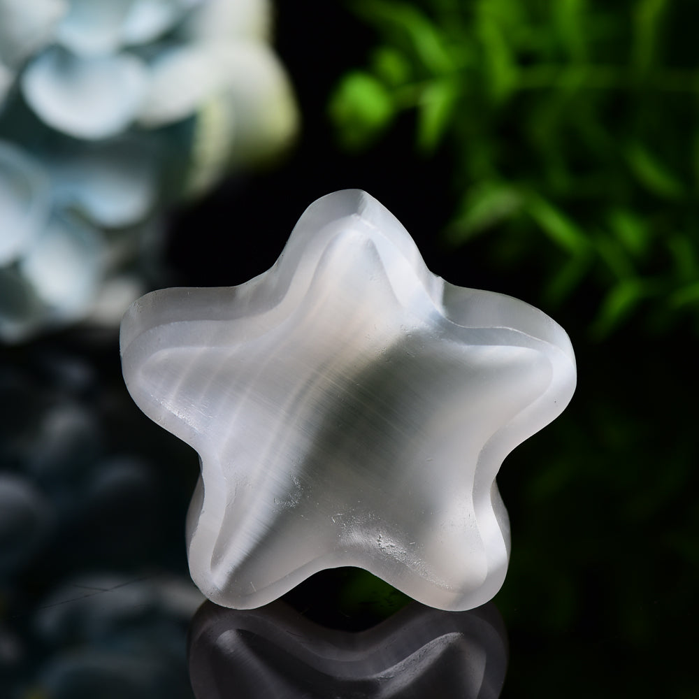 2.3" Star Shape Selenite Bowl Bulk Wholesale Wholesale Crystals USA