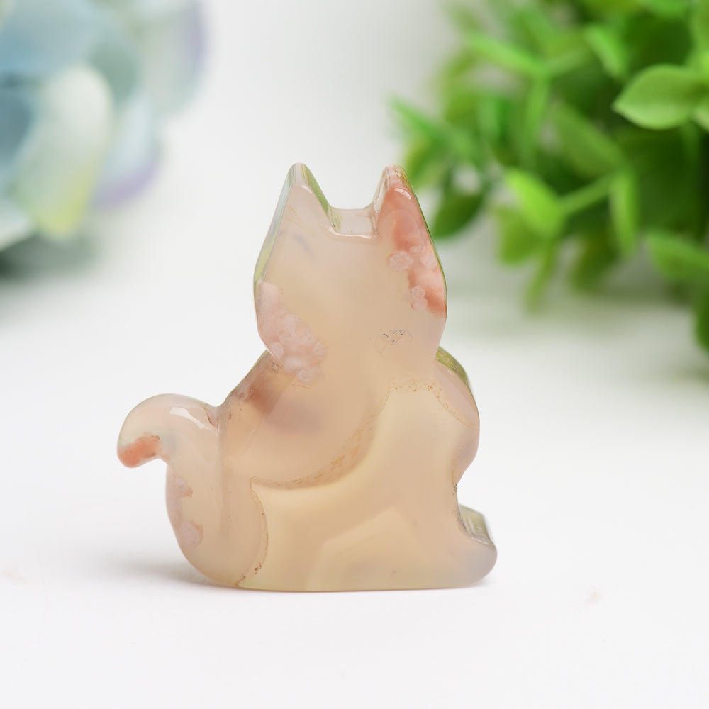 2.0" Agate Cat Crystal Carving Bulk Wholesale Crystals USA