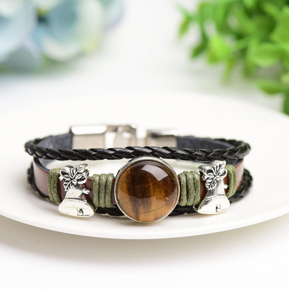 Mixed Crystal Bracelet with Metal Snap Joint Bulk Wholesale Crystals USA