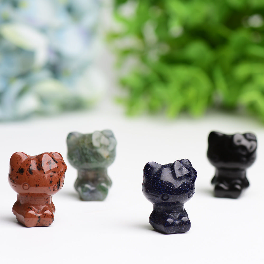 1.2" Hello Kitty Crystal Carving Wholesale Crystals USA