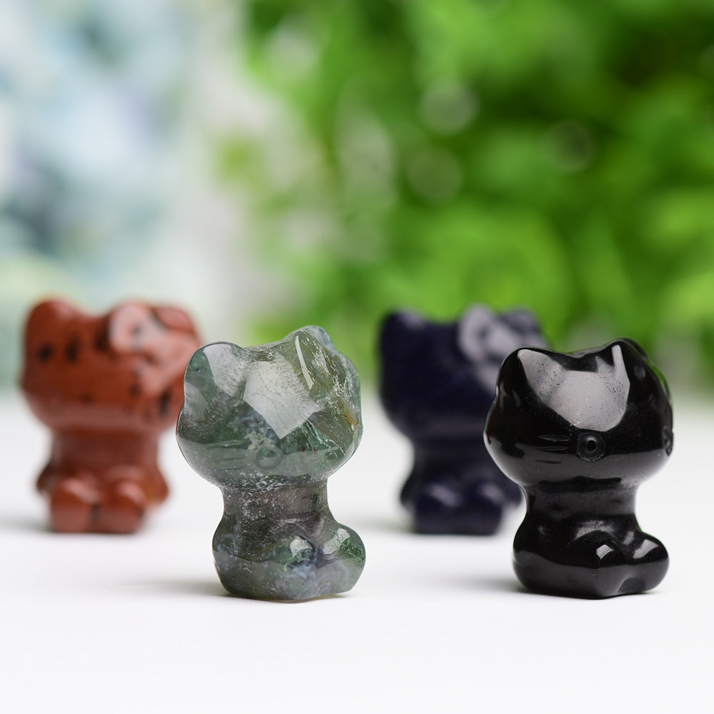 1.2" Hello Kitty Crystal Carving Wholesale Crystals USA