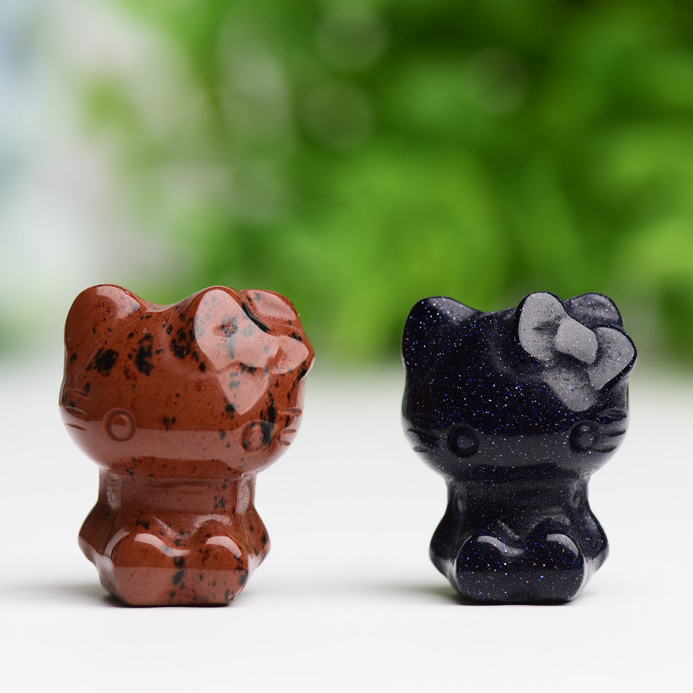 1.2" Hello Kitty Crystal Carving Wholesale Crystals USA