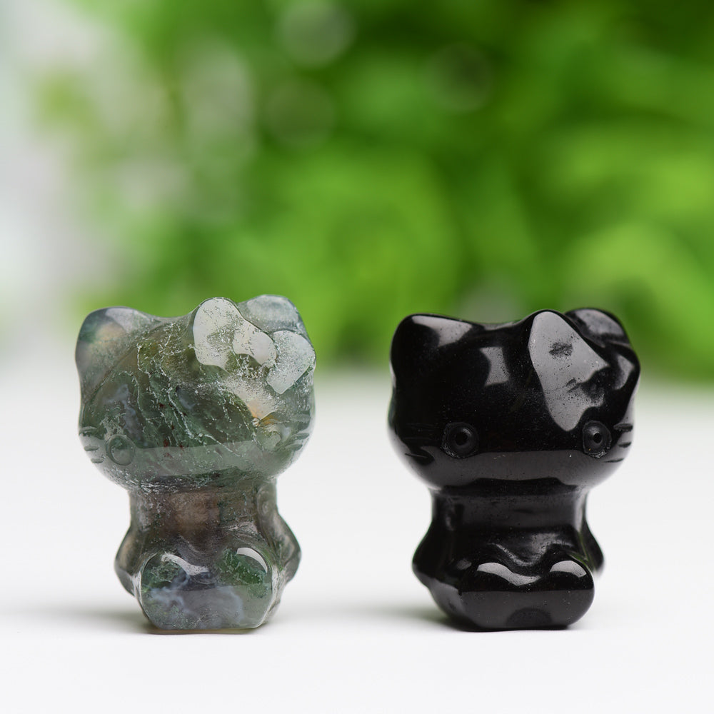 1.2" Hello Kitty Crystal Carving Wholesale Crystals USA