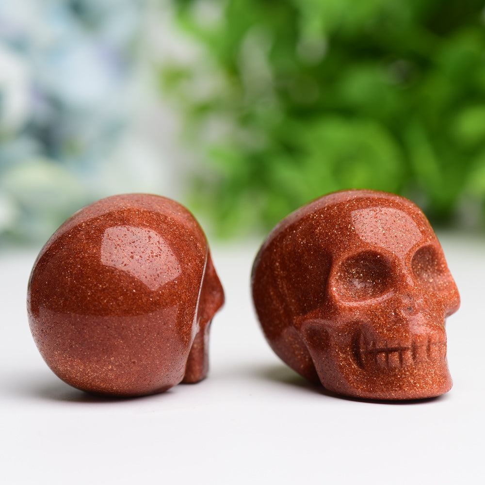 2.0" Golden Sandstone Skull Crystal Carving Wholesale Crystals USA