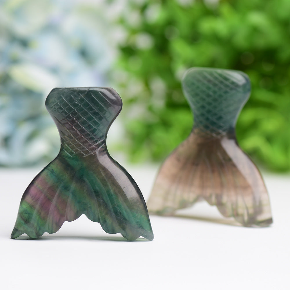 2.8" Fluorite Fish Tail Crystal Carving Wholesale Crystals USA