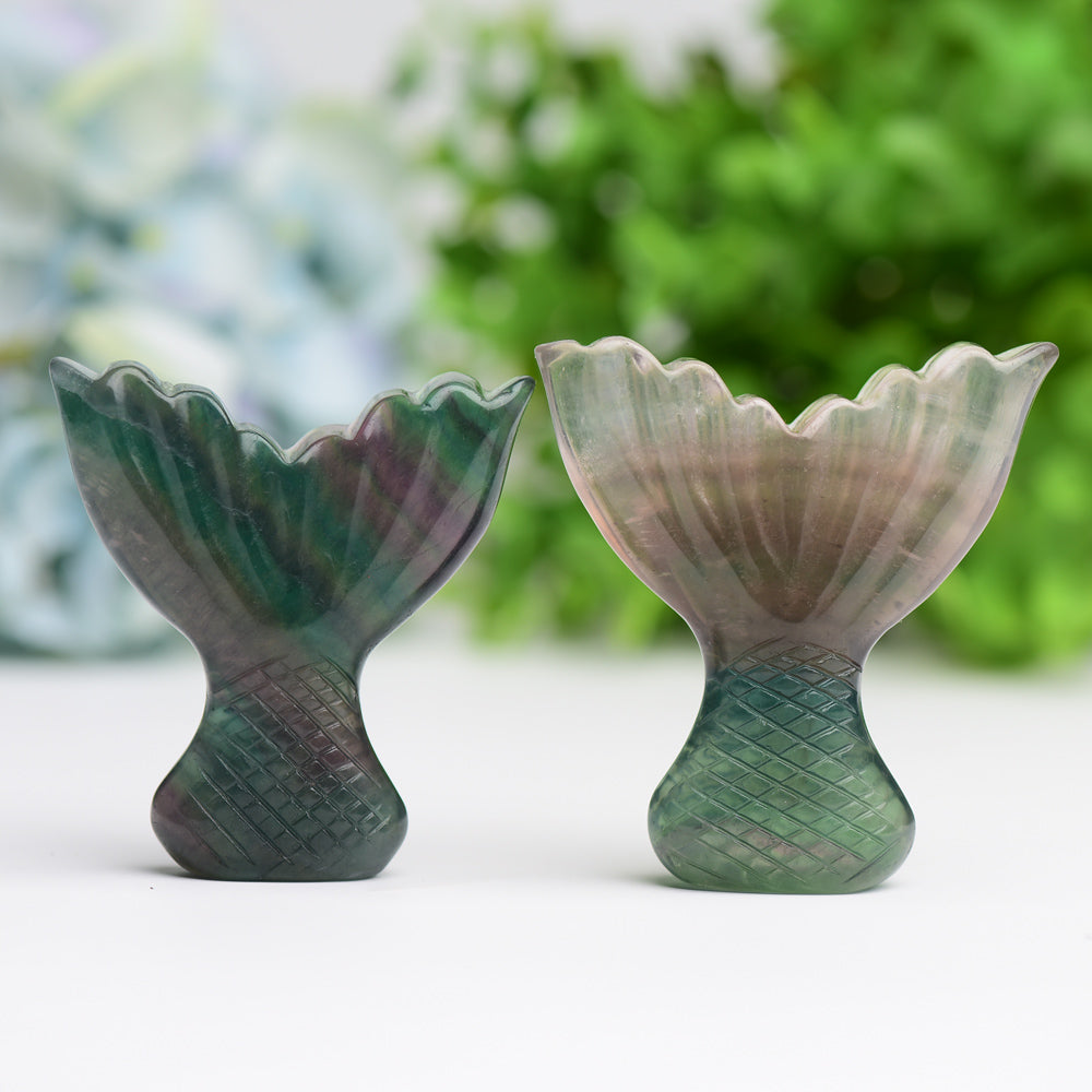 2.8" Fluorite Fish Tail Crystal Carving Wholesale Crystals USA
