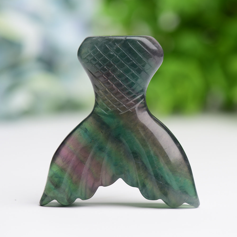 2.8" Fluorite Fish Tail Crystal Carving Wholesale Crystals USA