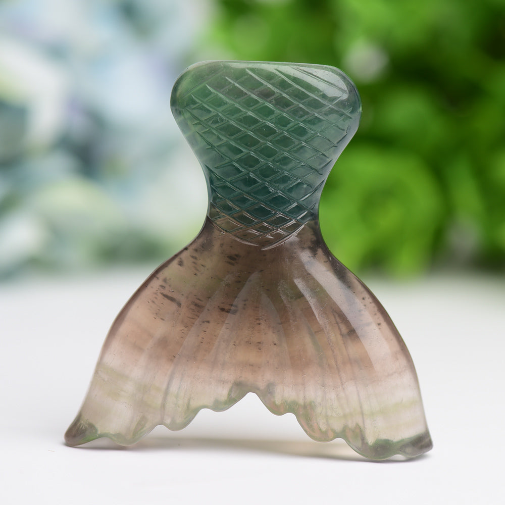 2.8" Fluorite Fish Tail Crystal Carving Wholesale Crystals USA