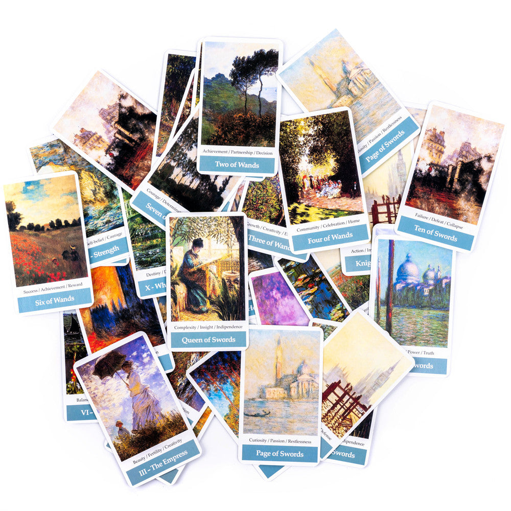 Claud Monet Impressionism Art Tarot Card Bulk Wholesale Crystals USA
