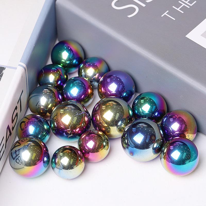 High Quality Titanium Aura Crystal Spheres Crystal Balls for Healing Wholesale Crystals USA