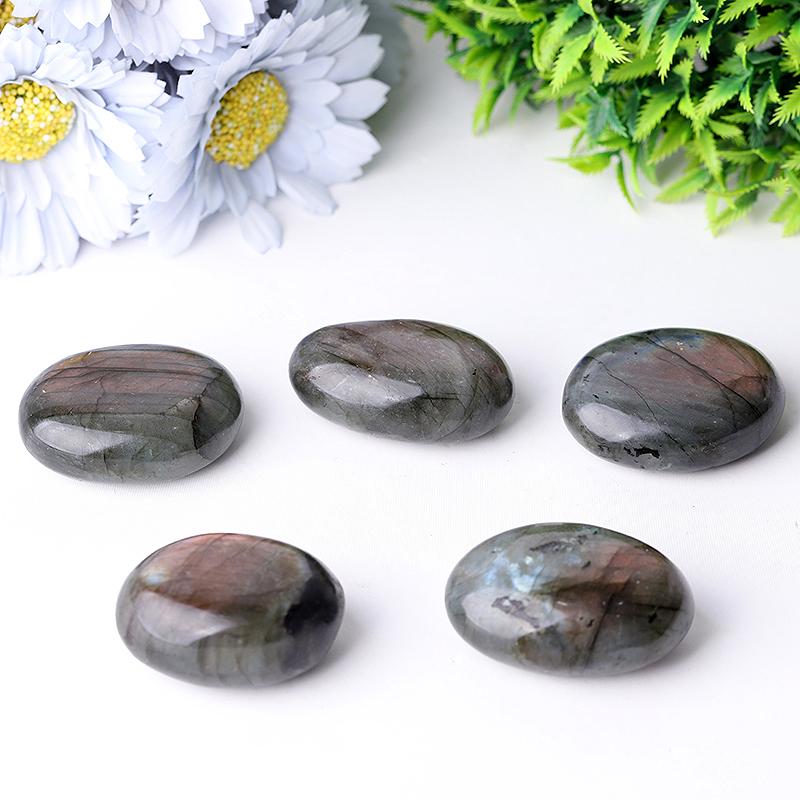 1.5"-2.0" Labradorite Tumbles Palm stones Wholesale Crystals USA