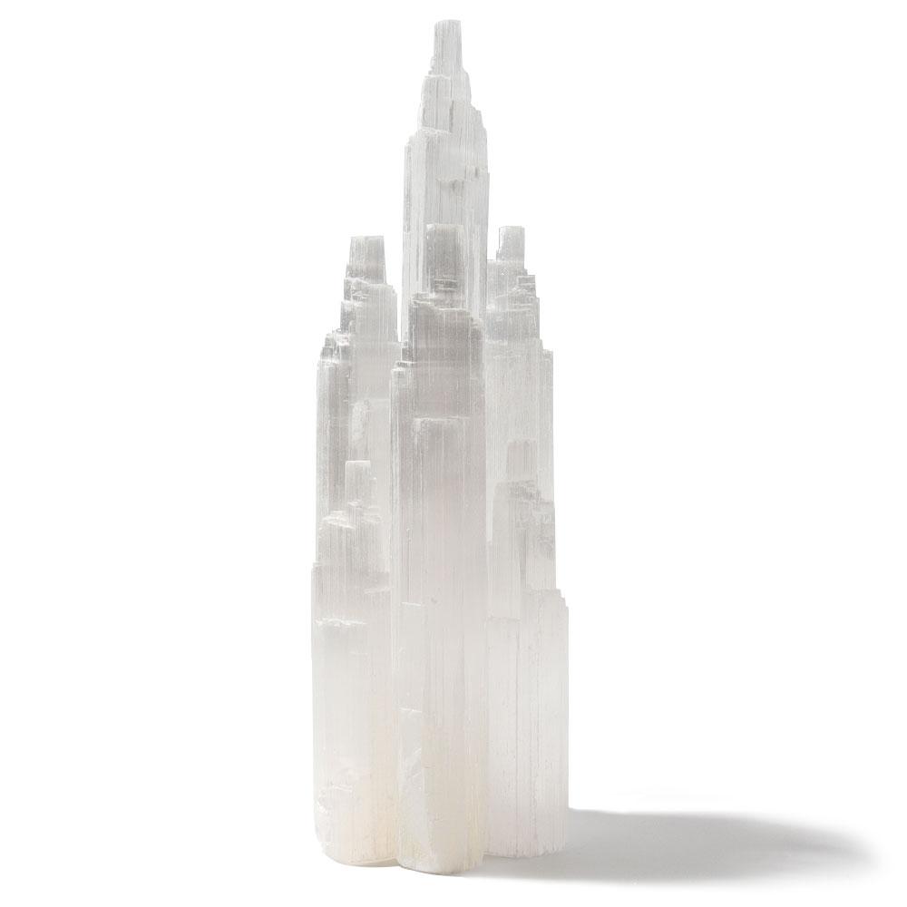 7.5" Selenite Tower Skyscraper Wholesale Crystals USA