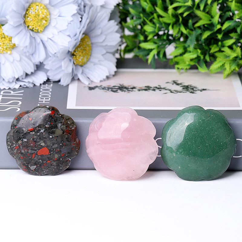 2" Rose Flower Crystal Carvings Wholesale Crystals USA