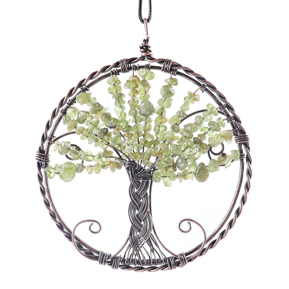 Healing Crystal Jewelry Tree of Life Wire Wrapped Pendant Wholesale Crystals USA
