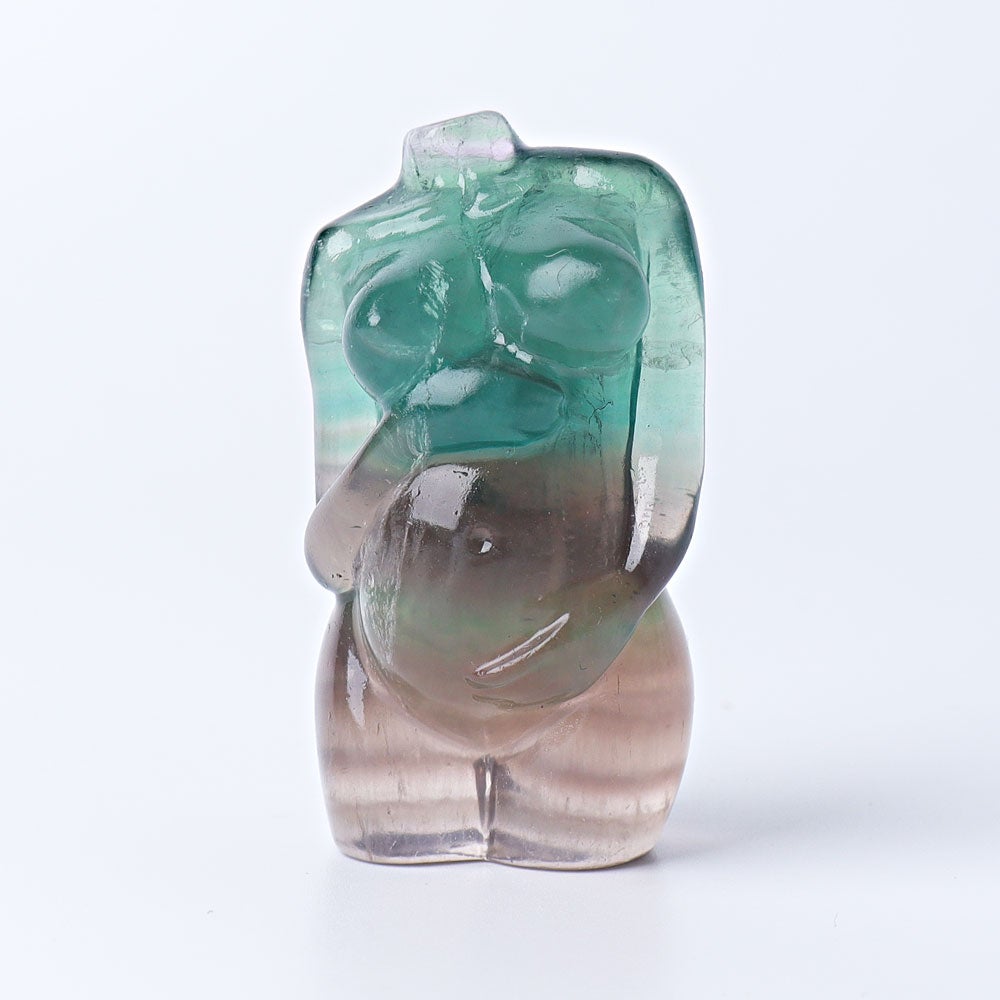 2.4" Fluorite Model Body Carving Wholesale Crystals USA