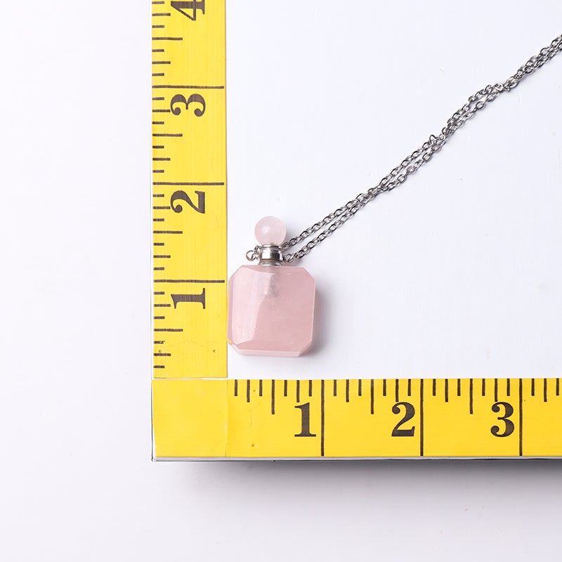 1.4" Empty Perfume Bottle Necklace DIY Wholesale Crystals USA