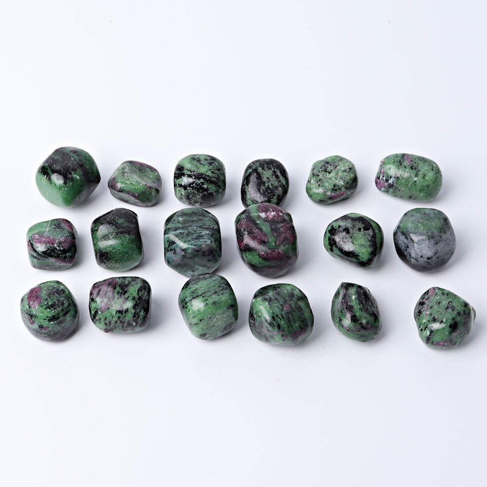 0.1kg Ruby in Zoisite Crystal Tumbles Wholesale Crystals USA