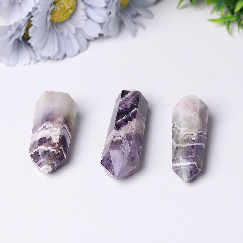 Hot Sale Crystals Healing Stones Dream Amethyst Double Point Crystal Tower Chevron-Amethyst Wholesale Crystals USA