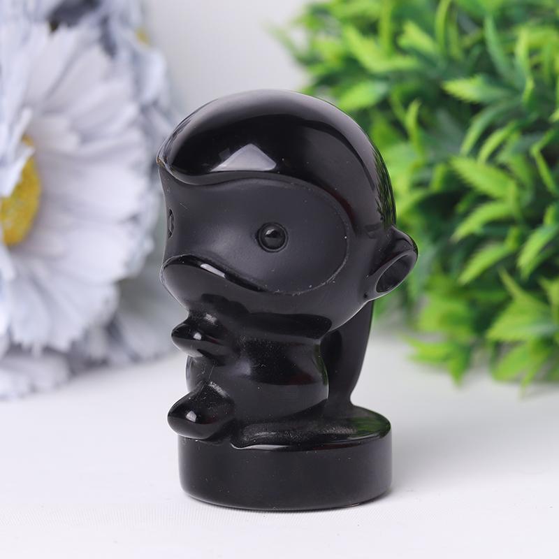 3" Black Obsidian Crystal Carvings Wholesale Crystals USA