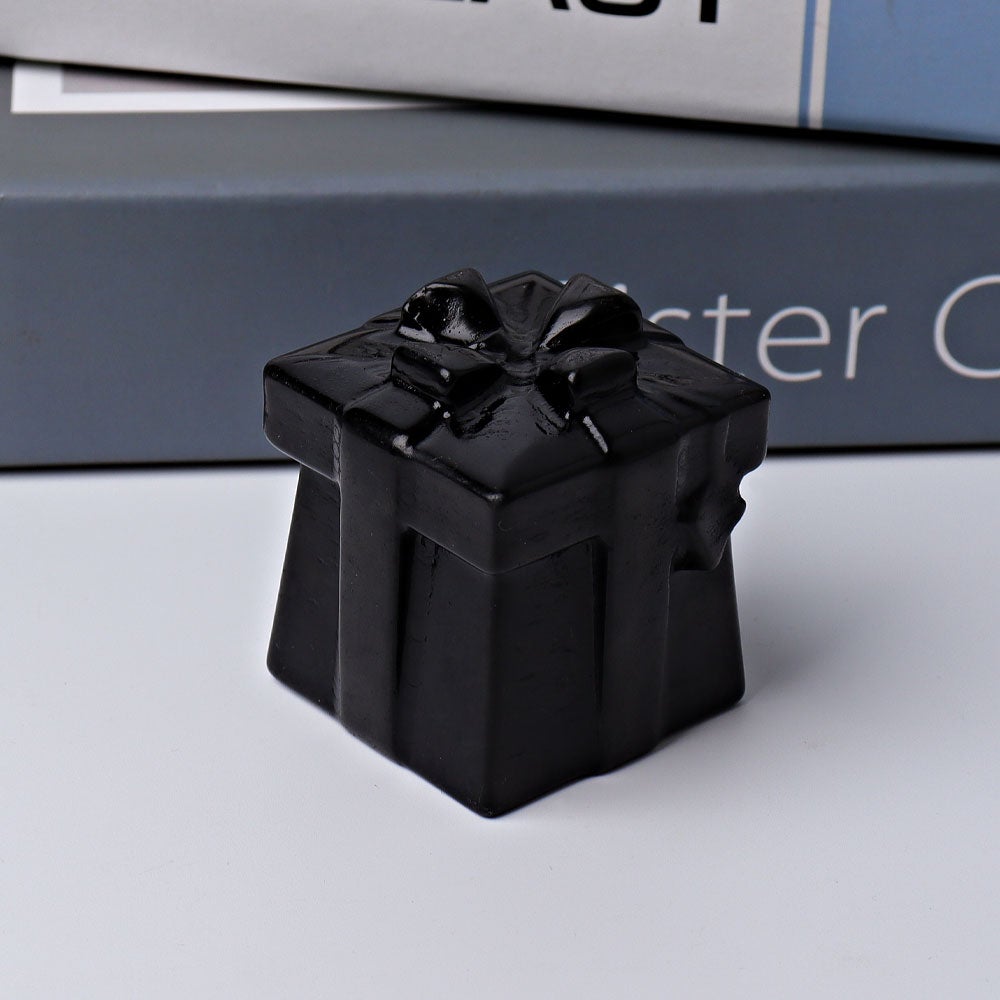 1.9" Gift Box Crystal Carvings Wholesale Crystals USA