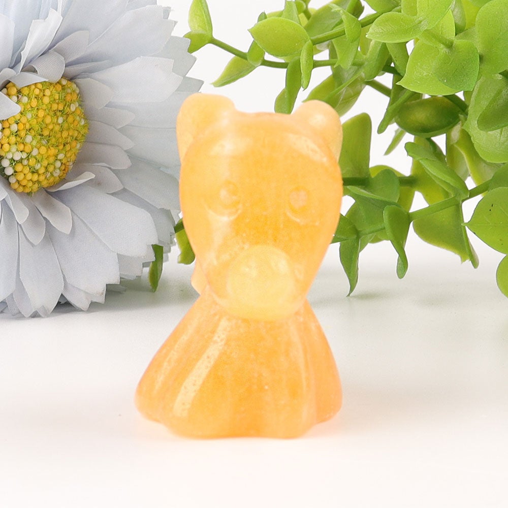 2.6" Honey Calcite The Ghost Dog Crystal Carvings Wholesale Crystals USA