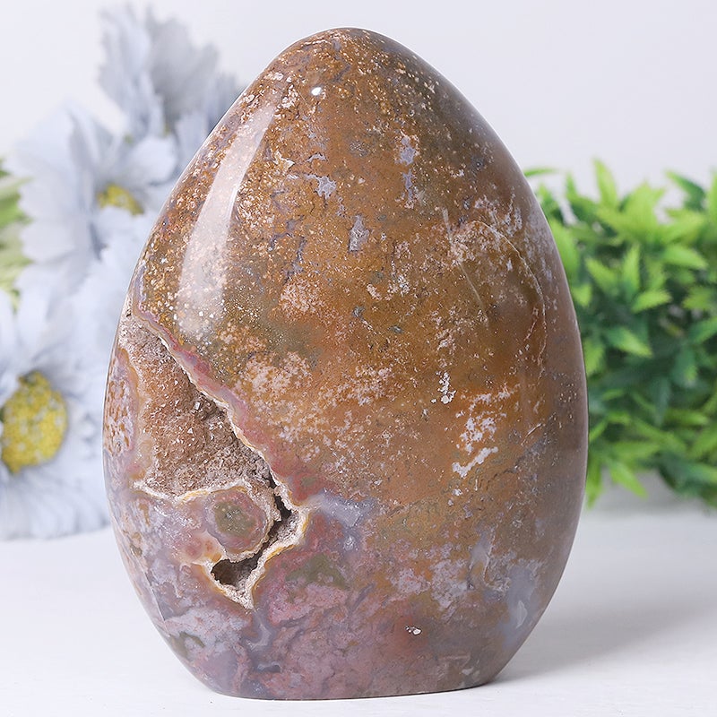 5"-7.5" Unique Ocean Jasper Stone Free Form