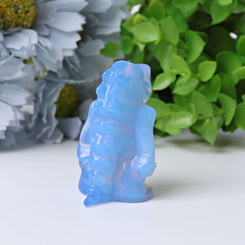 1.88" Blue Opalite Dinosaur Crystal Carving Wholesale Crystals USA