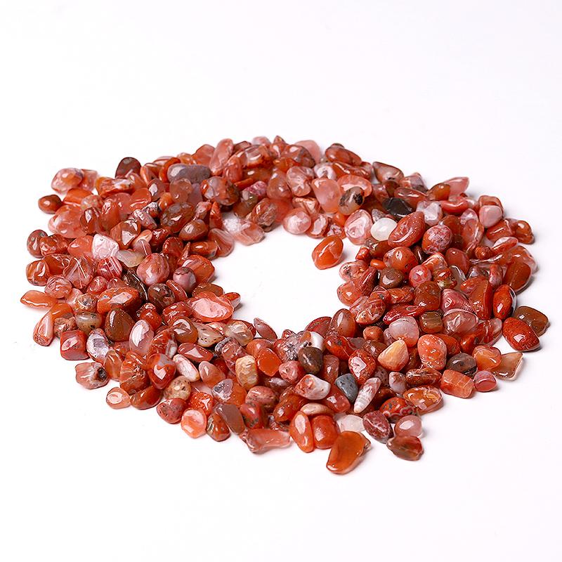 0.1kg Different Size Natural Carnelian Chips Crystal Chips for Decoration Wholesale Crystals USA