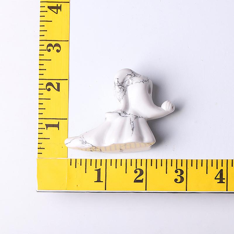 2.5" Howlite Ghost Dog Crystal Carvings Wholesale Crystals USA
