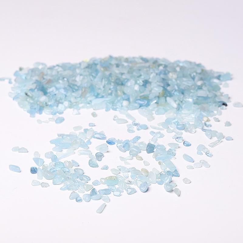 0.1kg 7-9mm Wholesale High Quality Aquamarine Chips Wholesale Crystals USA