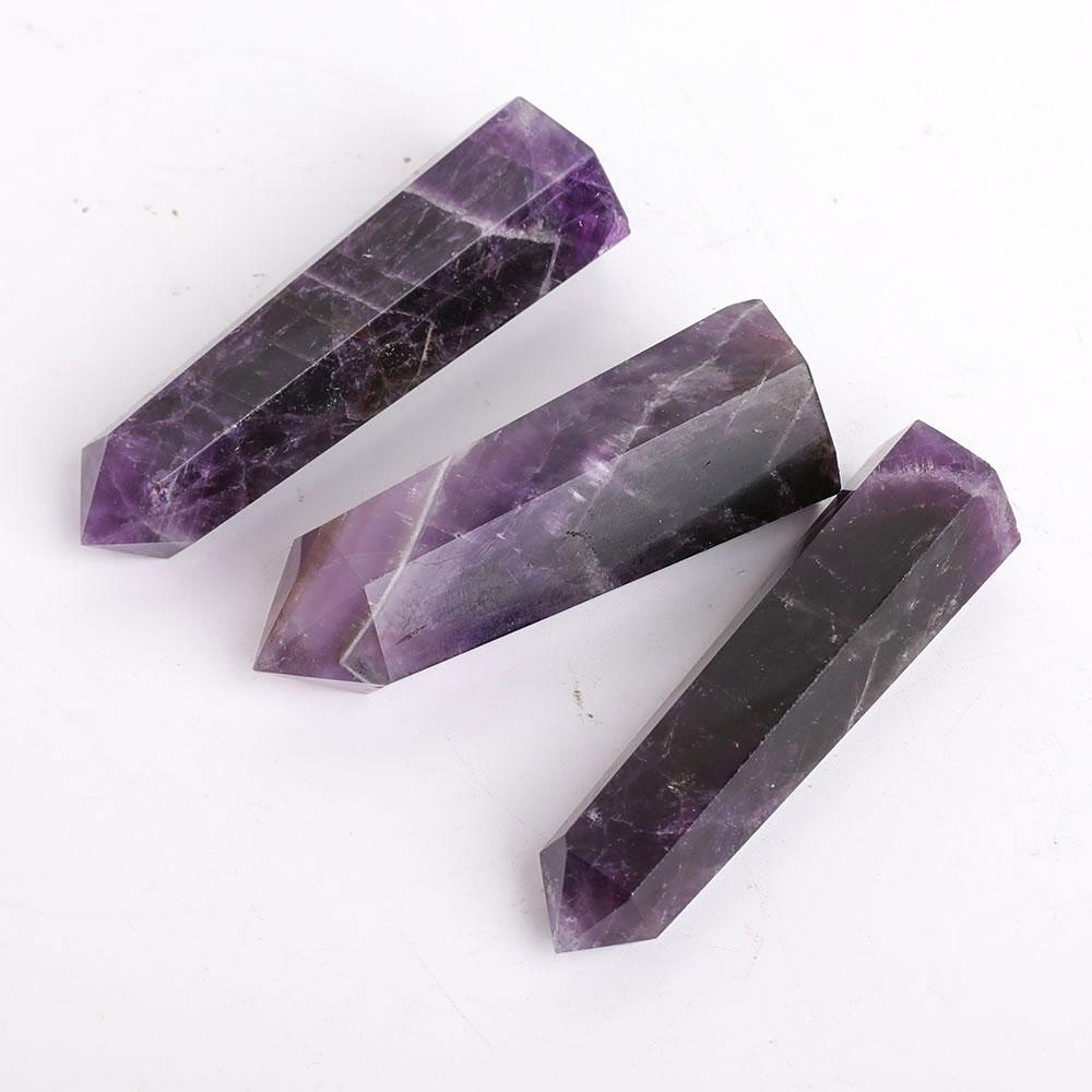 Set of 3 Amethyst Points Wholesale Crystals USA