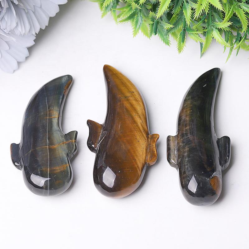 3" Tiger Eye Ghost Crystal Carvings for Halloween Wholesale Crystals USA