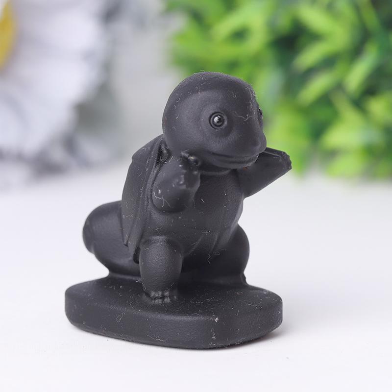 Black Obsidian Squirtle Crystal Carvings Wholesale Crystals USA