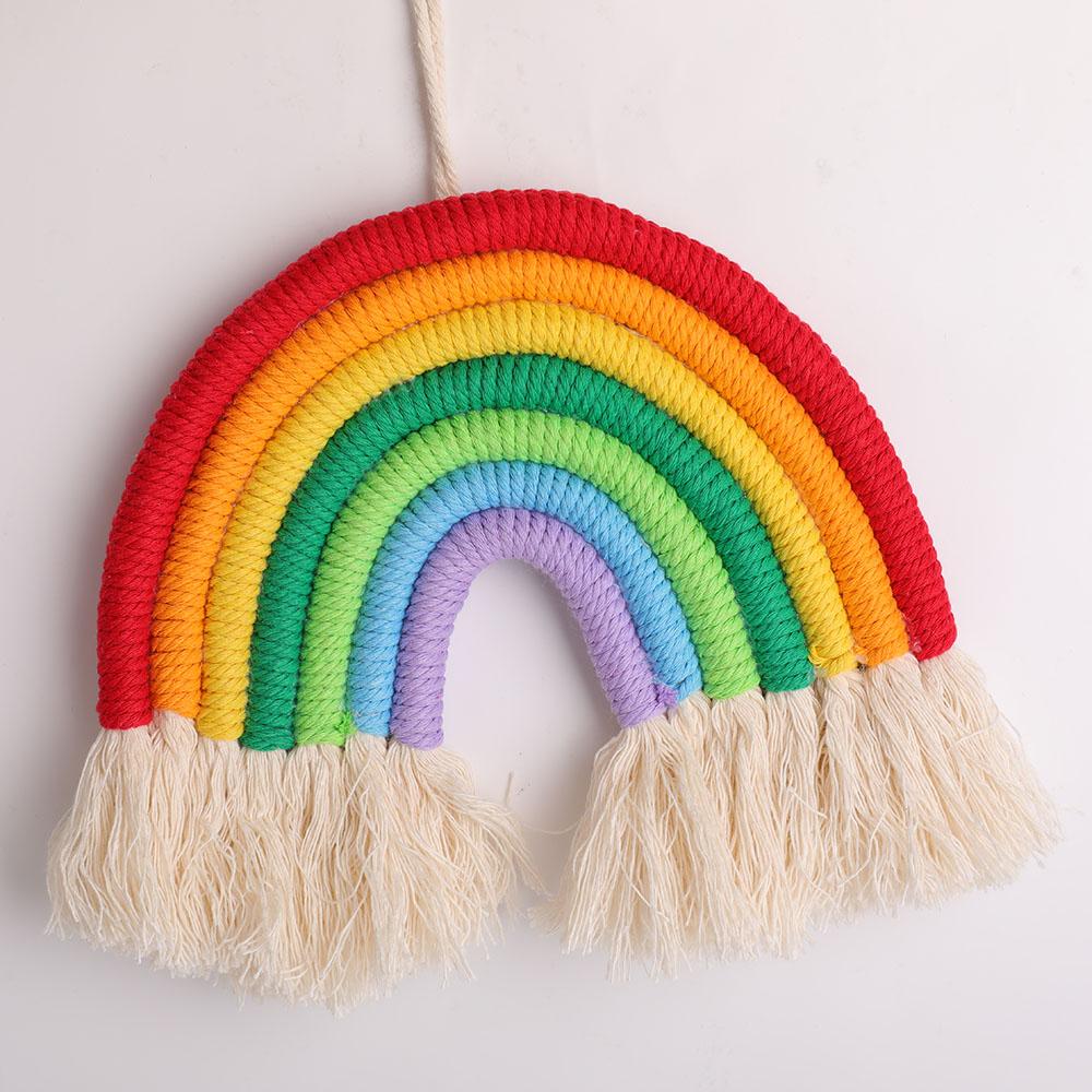 Rainbow Design Fabric Hanging Ornament Wholesale Crystals USA
