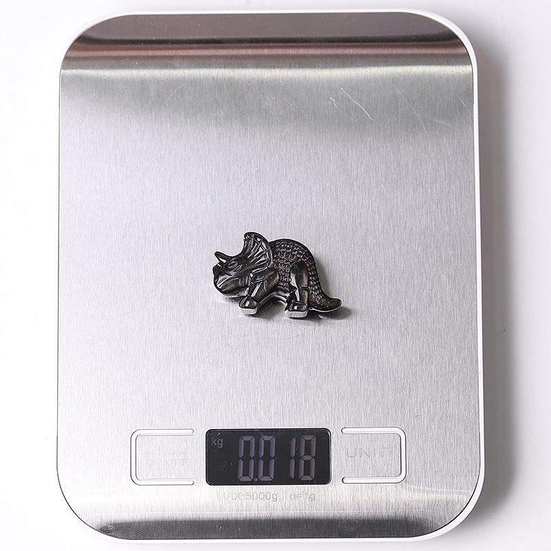 1.7" Silver Obsidian Dinosaur Crystal Carvings Wholesale Crystals USA