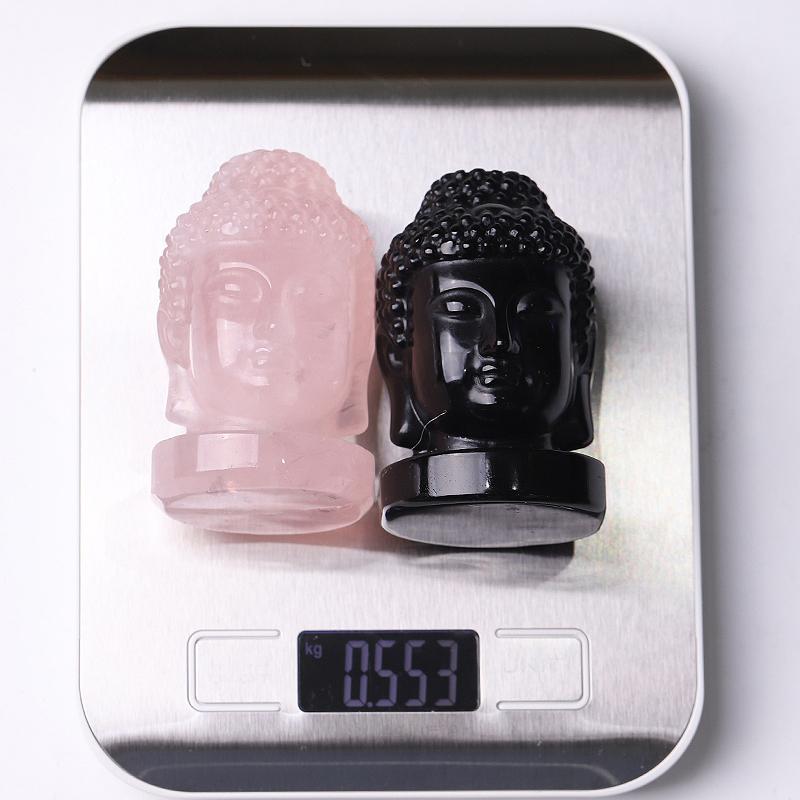 3" Buddha Head Crystal Carvings Wholesale Crystals USA