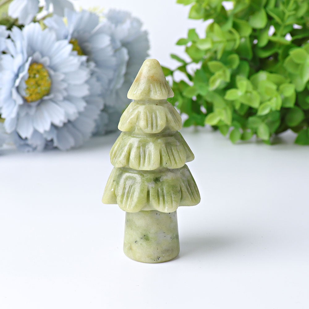3" Fir Tree Crystal Carvings for Christmas Wholesale Crystals USA