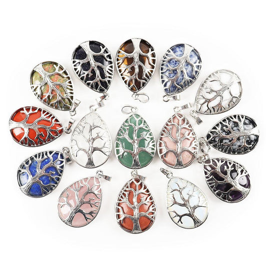 Tree of Life Amethsyt Pendant Crystals Quartz Jewelry Wholesale Crystals USA