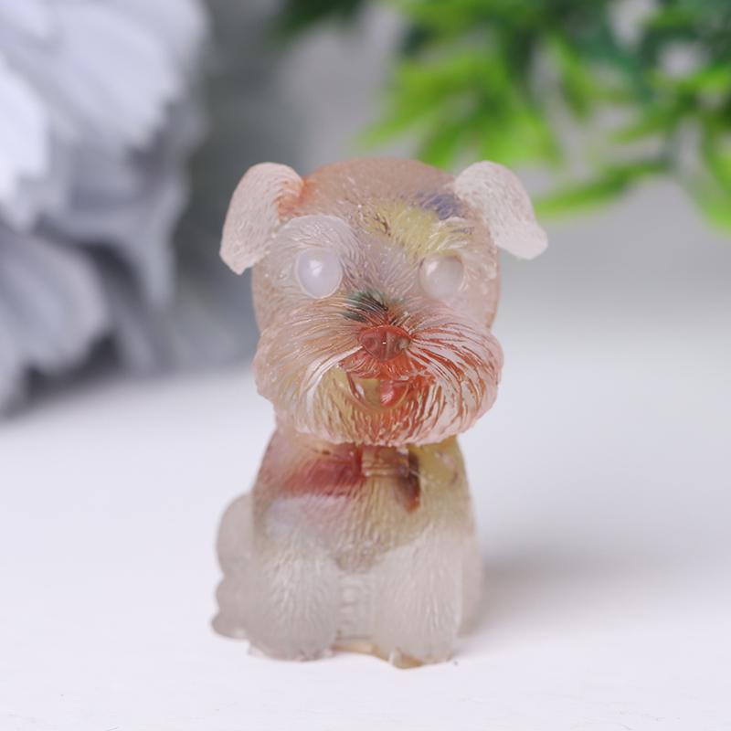 Wholesale Resin Crystal Schnauzer Dog Wholesale Crystals USA